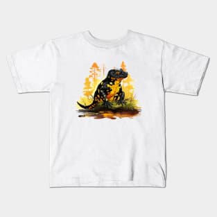 Fire Salamander Kids T-Shirt